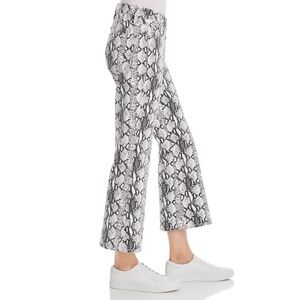 Frame Denim Black and White Boot Cut Jeans